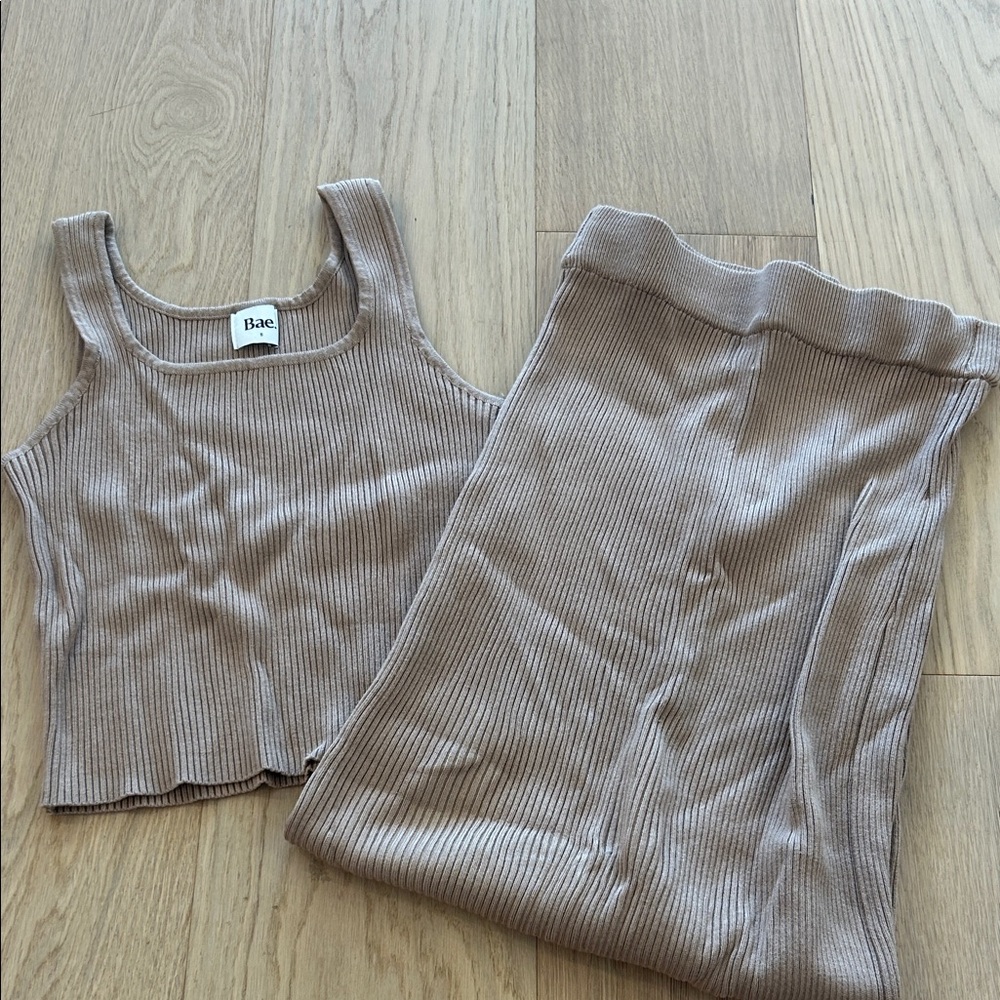 Bae the Label Rendezvous Rib Knit Twinset